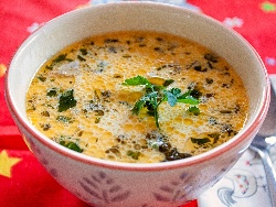 Агнешка супа с квас, пащърнак, целина и моркови - снимка на рецептата